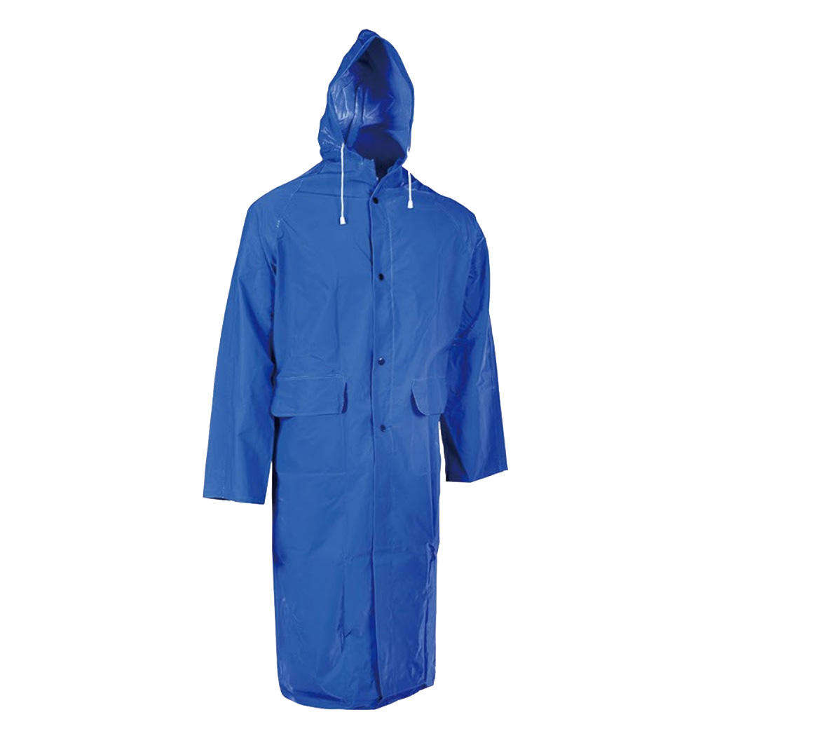 Safe, versatile, durable, and highly visible reflective blue hiking raincoat.